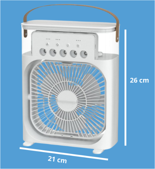 Mini Climatizador Portátil 3 em 1