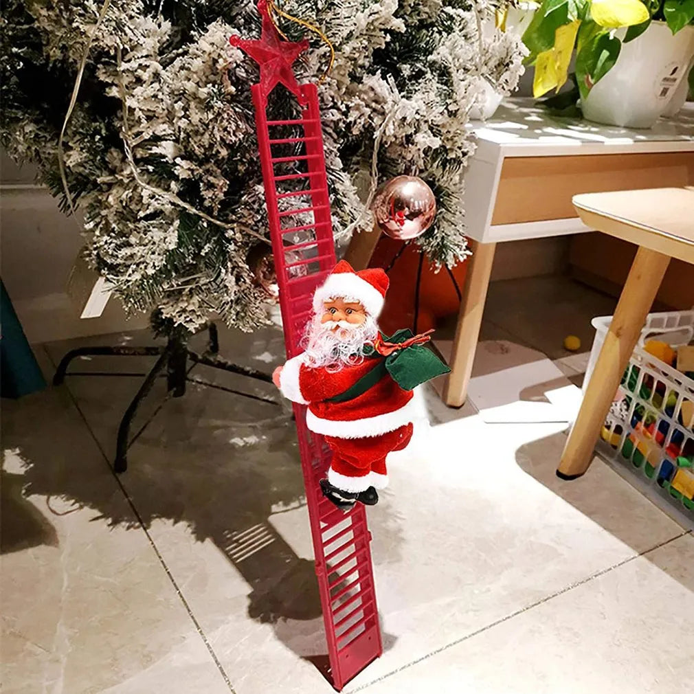 Escalera de escalada de Papá Noel eléctrico para árbol de Navidad