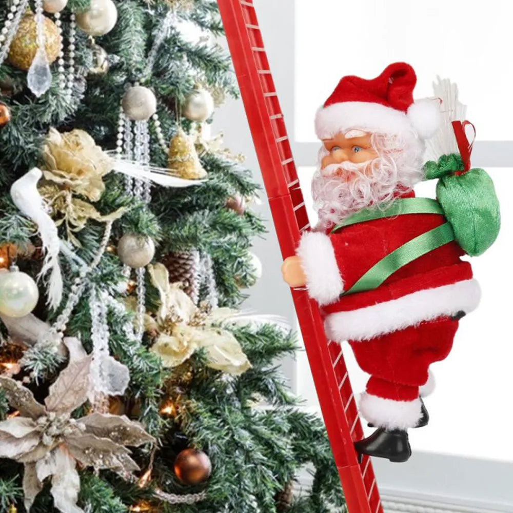 Escalera de escalada de Papá Noel eléctrico para árbol de Navidad