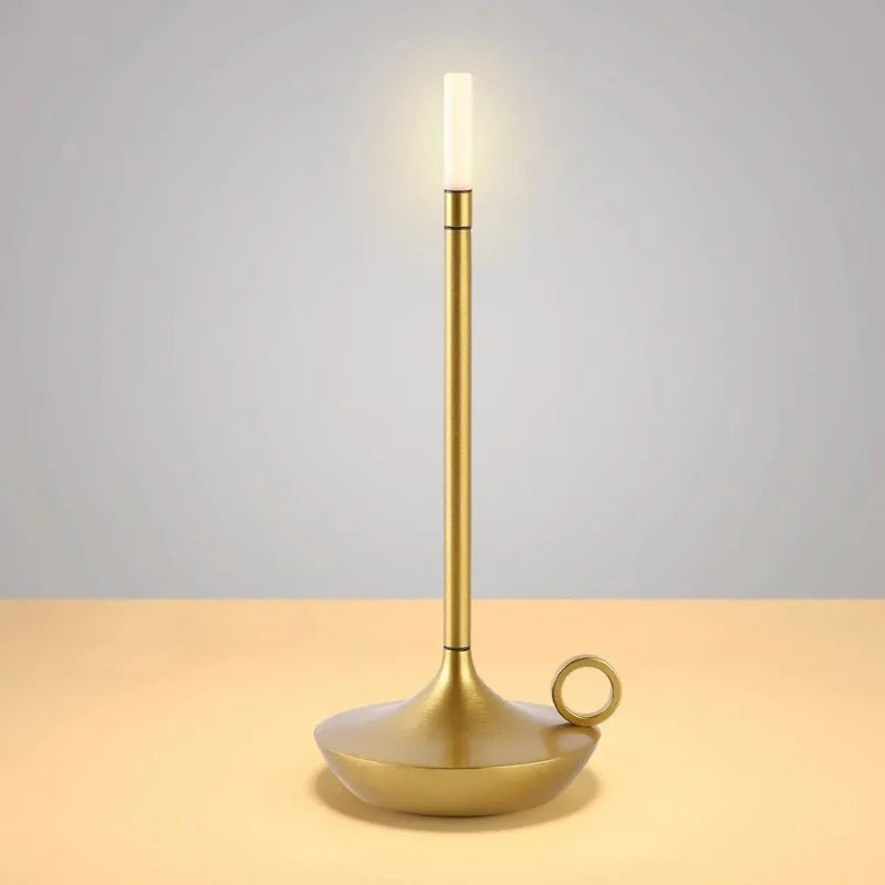 Clássica Luminária de Mesa Estilo Vela Sem Fio